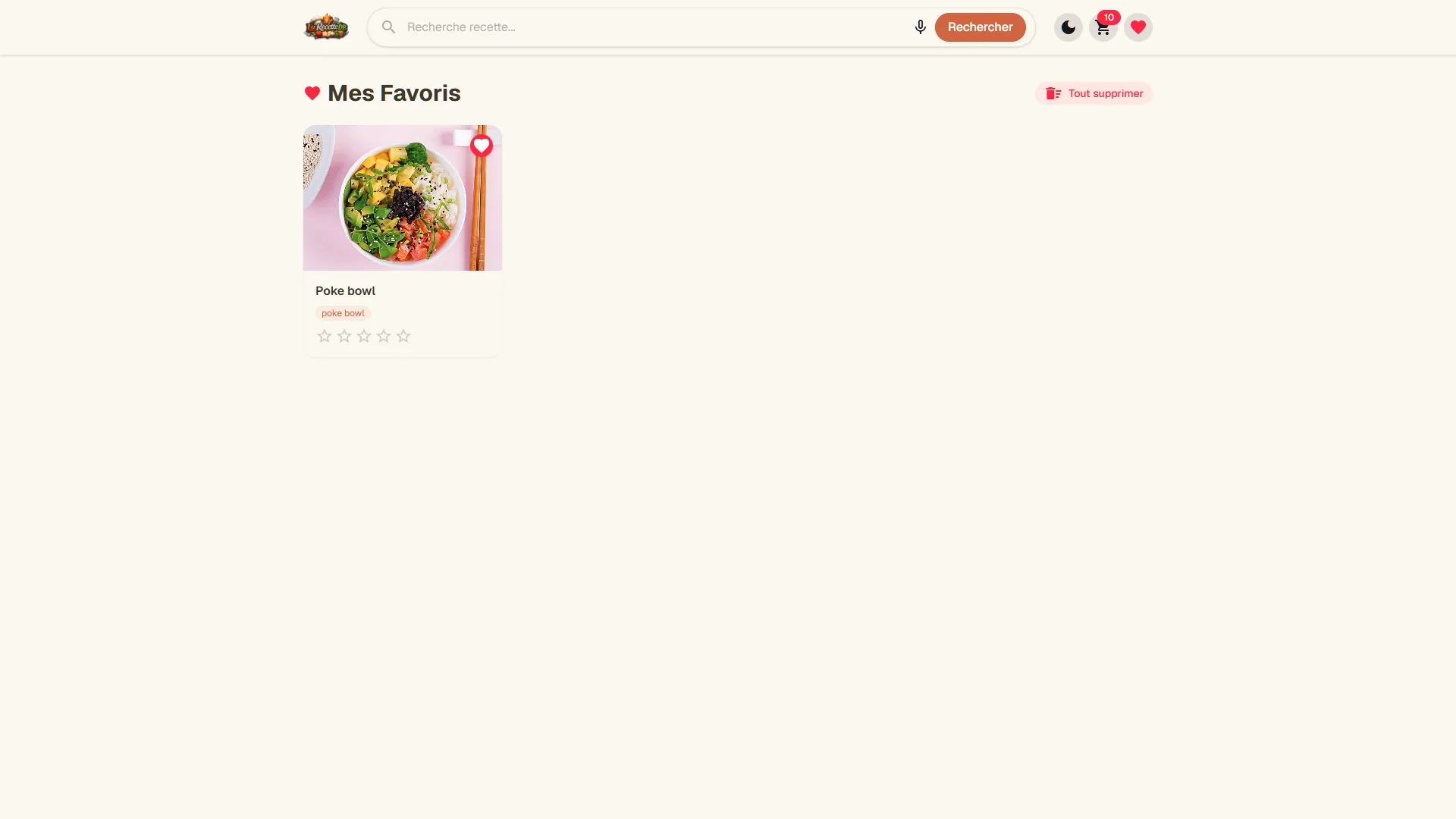 LaRecetteDB - Vos recettes favorites
